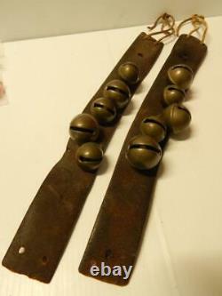Antique C 1890s / Vintage Kiowa Oklahoma Indian Harness Leather Bells
