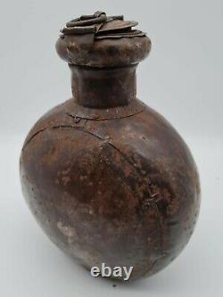 Antique Indien Vieux Vieux Vieux Pot D'eau En Métal Rare Décoratif Collectionnable