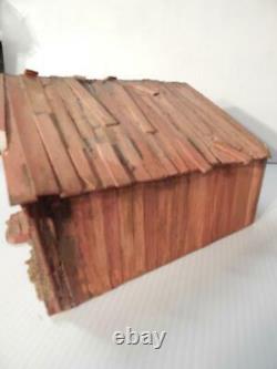 Antique / Vintage Alaska Canada Wood Nw Indian Model Longhouse / Plankhouse