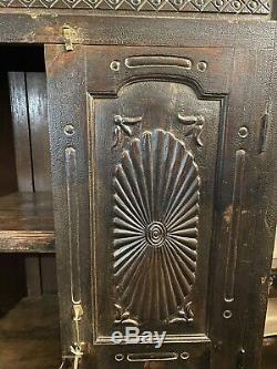 Antique Vintage Cuisine En Bois Indien Chambre Armoire Cabinet Almira