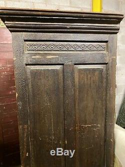 Antique Vintage Cuisine En Bois Indien Chambre Armoire Cabinet Almira