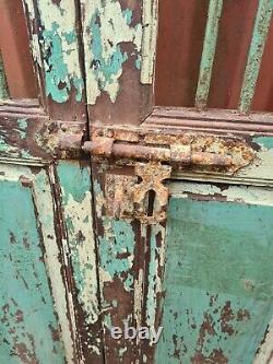 Antique Vintage Industrial Jali Portes Portes Indiennes En Bois