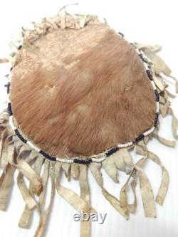 Antique Vintage Lakota Indien D'être Indien Pouch Bag C1870-80s Quelque Buffalo