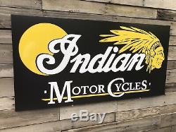Antique Vintage Old Style Moto Indien Signe