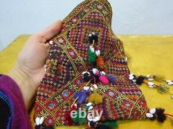 Banjara Brodery Dowry Bag Vintage Avec Cowrie Shells Inde /
