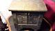 Boîte De Rangement Antique De La Poitrine Coffer Grand Indien En Bois H43cm L41 Laiton 7kg