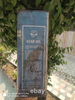Boîte de conserve en métal originale ancienne antique vintage d'huile de transmission Hindustan Petroleum