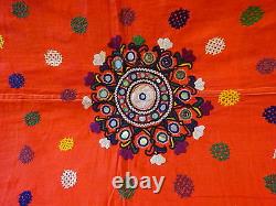 Broderie Rabari Textile Exquis Châle Vintage du Rajasthan en Inde #