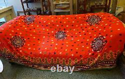 Broderie Rabari Textile Exquis Châle Vintage du Rajasthan en Inde #