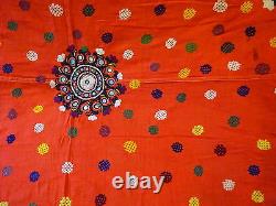 Broderie Rabari Textile Exquis Châle Vintage du Rajasthan en Inde #