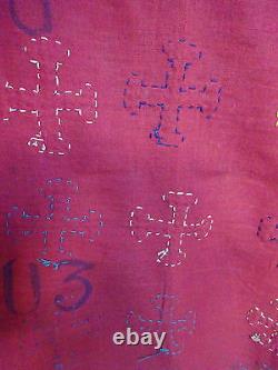 Broderie du Sindh Shawl du Rajasthan Fine Antique Textile Inde ^