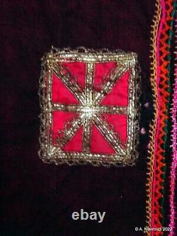 Châle de voile de mariage Rabari du Gujarat avec broderie vintage textile Saurashtra Inde