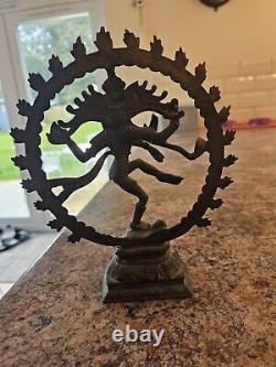 Figure en bronze vintage de Shiva Nataraja