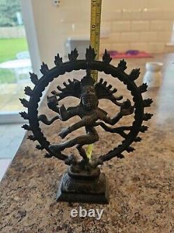 Figure en bronze vintage de Shiva Nataraja