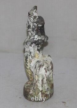 Figurine/Statue vintage en pierre sculptée à la main de Dieu Krishna des années 1900 9870