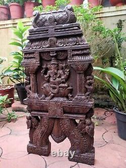 Ganesha Statue Kavadi Temple Hindou Gopuram Ganesh Sculpture Vintage Wall Panel