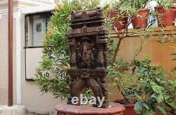 Ganesha Statue Panneau Mural Sculpture Ganesh Temple Kavadi Vintage Décoration Maison Rare