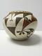 Grand Antique Vintage Acoma Indian Pottery Jar / Olla Form Pot Concave Base