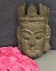 Grand Vieux Masque Indien Sculpté À La Main De Bouddha Sacré. Prince Siddhartha Gautama