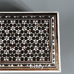 Grand Vintage Anglo Indian Sadeli Table Box Micro Mosaic