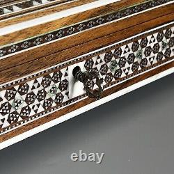 Grand Vintage Anglo Indian Sadeli Table Box Micro Mosaic