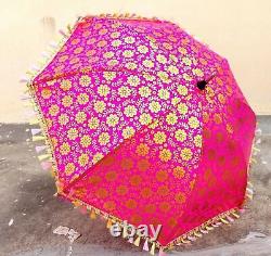 Indian Antique Vintage Sun Shade Parasol Brodé Main Parasol Art Vente En Gros