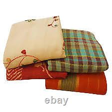 Indian Vintage Sari Lot De 20 Tissu Assortiment Vente En Gros Antique Cotton Saree Lot