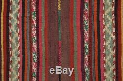 Magnificent Quechua Ikat Poncho Cérémonie Vintage Textile Tm8255