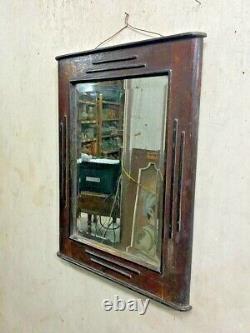 Miroir Mural En Bois Vintage Antique Et Vitrine Salle De Bain Show-case