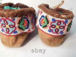 Mocassins Antique Vintage E Cree Indian Canadian American Indian Center Couture