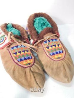 Mocassins Antique Vintage E Cree Indian Canadian American Indian Center Couture