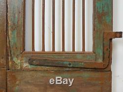Paire De Vintage Rustic Indian Jali Fenêtres Cabinet Garden Gate Portes (ref522)