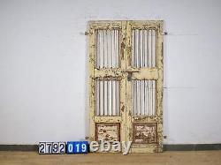 Paire de portes jali indiennes vintage pour la maison et le jardin