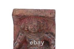 Panneau D'homme En Bois D'origine Indienne Antique Collectionnable J-48