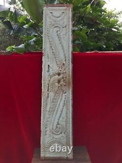 Plaque murale en bois sculpté de dragon paon antique, décor de maison de domaine vintage B90