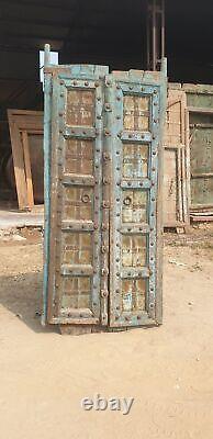 Porte indienne sculptée vintage, Porte indienne antique, Porte en bois de teck, Porte en bois