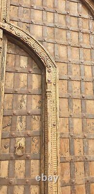Porte indienne vintage, Porte indienne ancienne, Porte en bois de teck