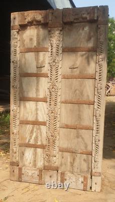 Porte indienne vintage, Porte indienne antique, Porte en bois de teck