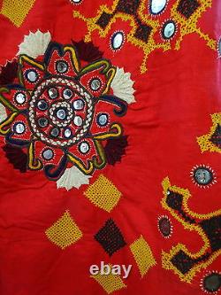 Rajasthan Broderie Textile Châle Incroyable Tribal Vintage Mariage Inde