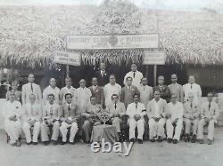Réunion du Rotary Club de Tutocorin en Inde du Sud - Photo ancienne d'une photographie d'époque antique