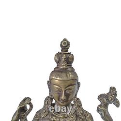 Statue ancienne en laiton rare de Dieu Seigneur Shiva Shadakshari / Figure / Statue vintage