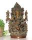 Statue Spirituelle Vintage En Laiton De Lord Ganesha, éléphant Religieux Hindou De 1825