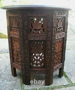 Table D'appoint Octagonale Pliante Anglo-indien