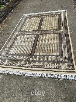 Tapis indien vintage de grande taille acheté à Jaipur