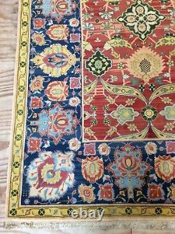 Tapis noué à la main vintage de l'Inde du Nord magnifique