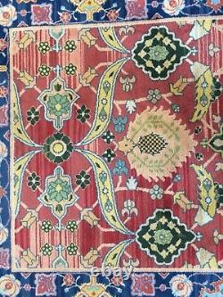 Tapis noué à la main vintage de l'Inde du Nord magnifique