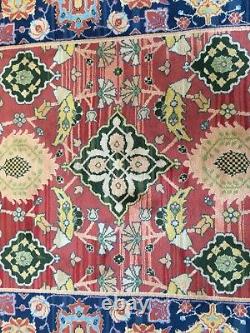 Tapis noué à la main vintage de l'Inde du Nord magnifique