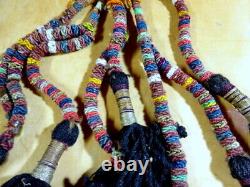 Tassels de chameau Afghanistan Ouzbékistan teintures métalliques naturelles vintage