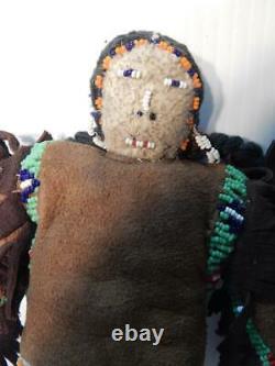 Teton Antique Vintage Sioux Perles Indiennes Cacher Doll Lots De Détail
