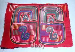 Textile Mola Indien Kuna Panama Amérique Latine Appliqué Vintage Authentique 2